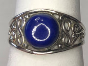Lapis Lazuli sterling silver ring size 7 (AC15)